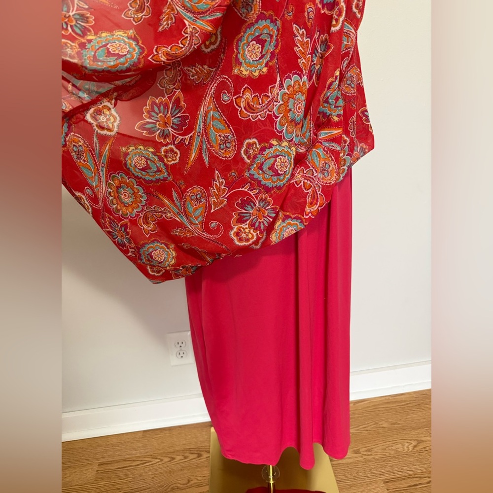 Rabbit Rabbit Rabbit Red Floral Maxi Dress - Picture 3 of 8